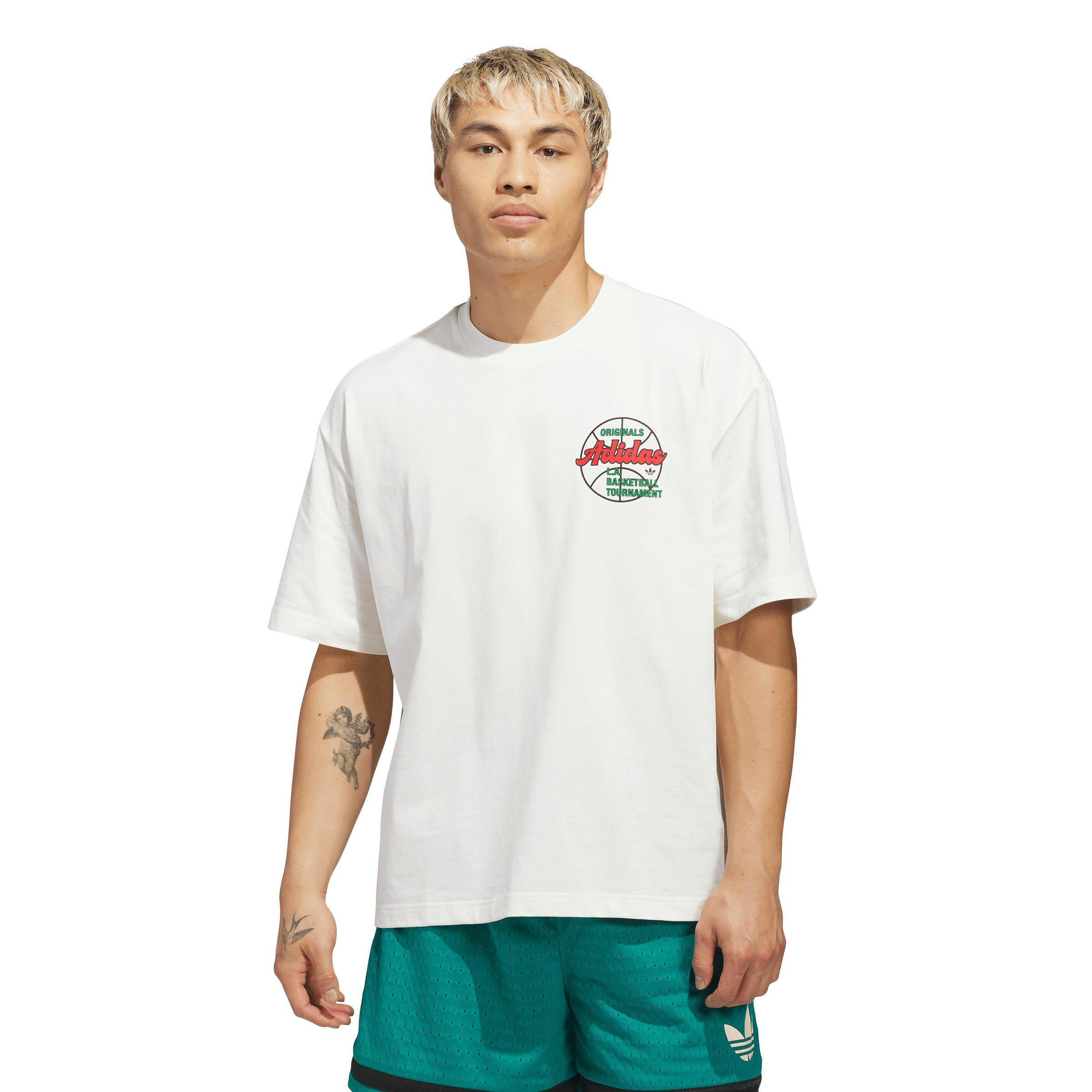 adidas Originals Mens Basketball Tournament TShirt  Cream